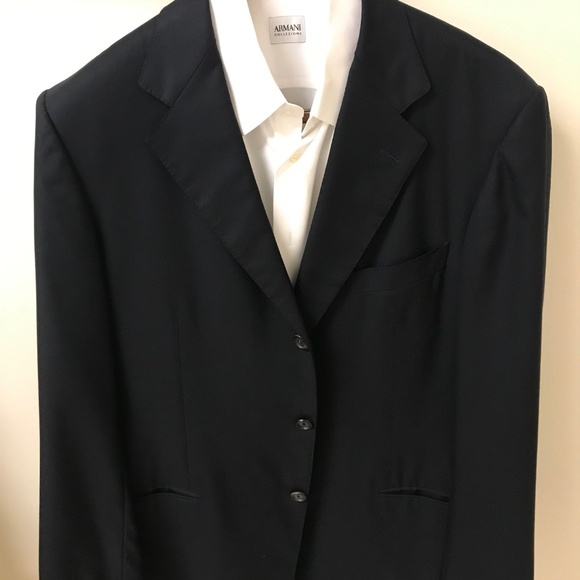 Ermenegildo Zegna Dark Navy Wool Blazer - Picture 1 of 2